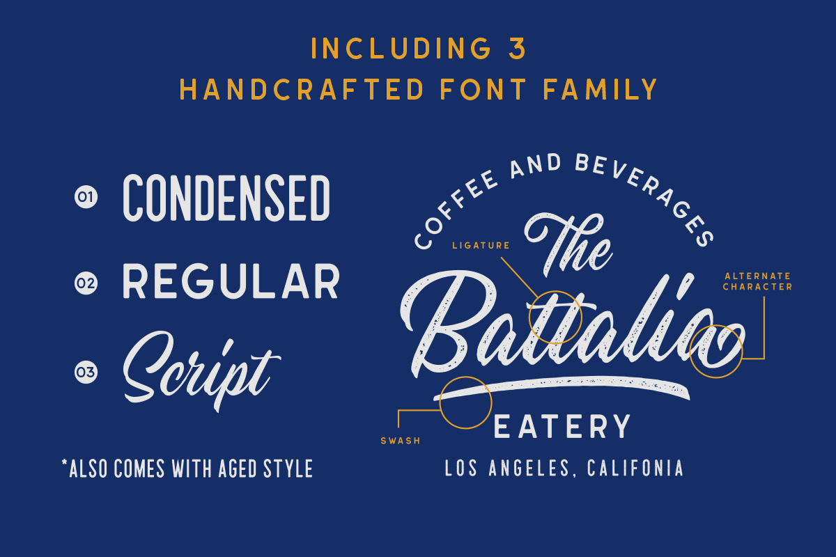 Hillstown Font Collection (+EXTRA), a Script Font by Letterhend Studio (Photo 3 of 14)