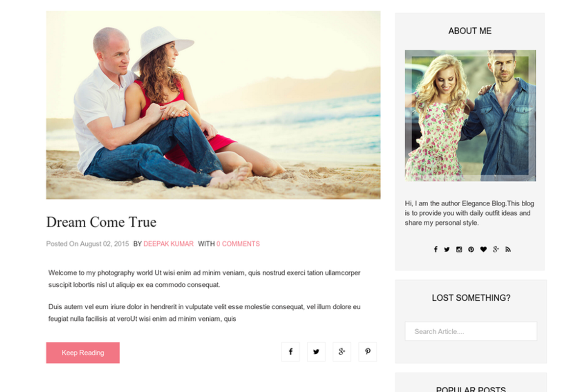 Responsive Blogger Template- Josefin, a Websites & App Template by bthemez (Photo 4 of 4)