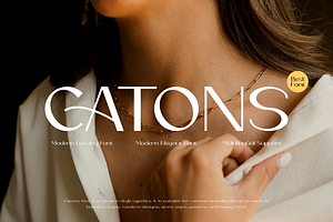 Catons - Modern Minimal Font, a Sans Serif Font by QR Design Studio