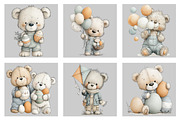 Whimsical Easter Bear Clipart, an Illustration by Black Bird Studio (Thumbnail 5 of 5)
