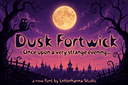 Dusk Fortwick Font, a Handwritten Font by Letterhanna Studio (Thumbnail 1 of 10)