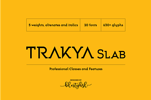 Trakya Slab, a Slab Serif Font by BULENT YUKSEL