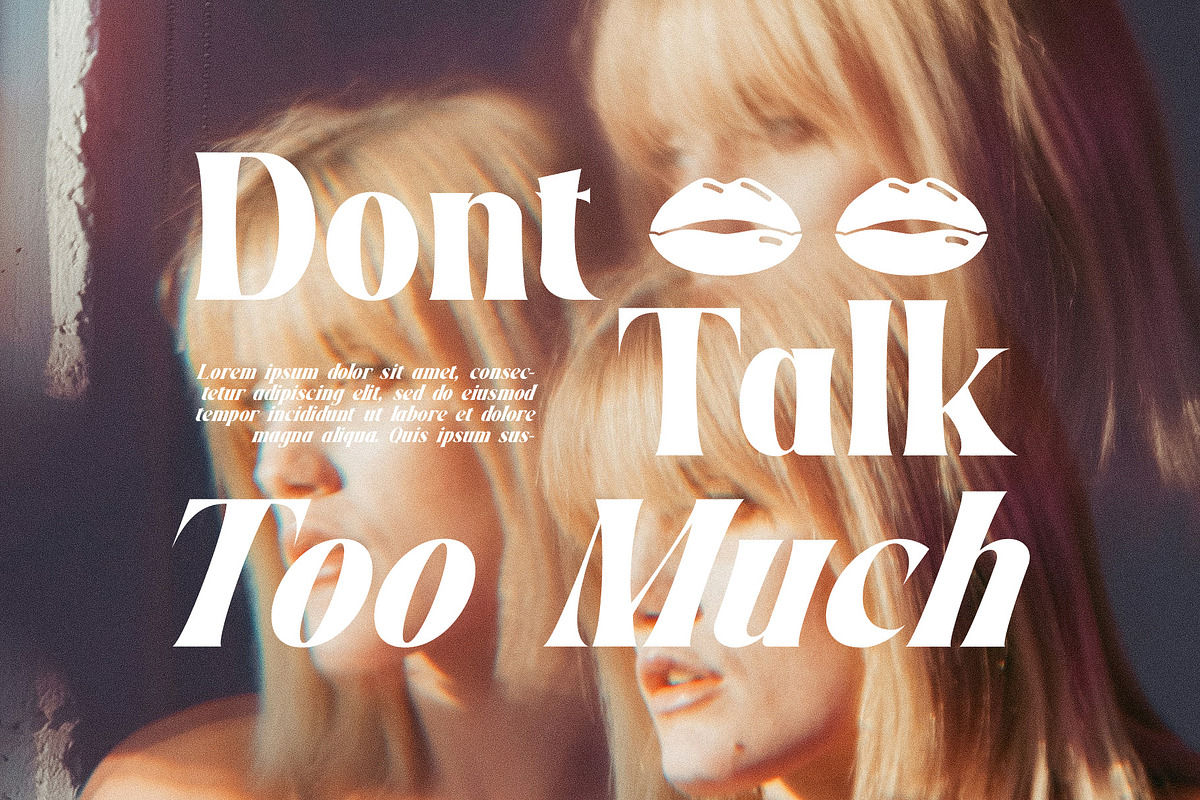 Positive Thinking Family Serif Font, a Serif Font by Graphicxell (Photo 2 of 8)