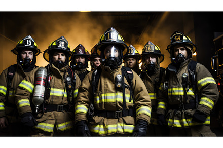 rescue firefighter fire station ai, an Industrial Photo by pikepicture