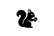 Black Squirrel Vector Icon Bundle, an Illustration by jahid234 (Thumbnail 28 of 51)