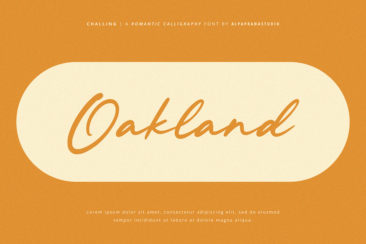 Challing - Romantic Calligraphy Font, a Script Font by Alpaprana (Photo 7 of 12)