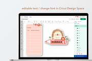 digital hedgehog back to school, an Animal Illustration by hanacrochetdesign (Thumbnail 2 of 7)