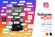 Instagram Stories Stickers, a Social Media Template by karnofff (Thumbnail 1 of 5)