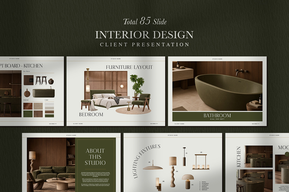 Luxury Interior Design Presentation, a Presentation Template by SKY CREATION (Photo 1 of 7)