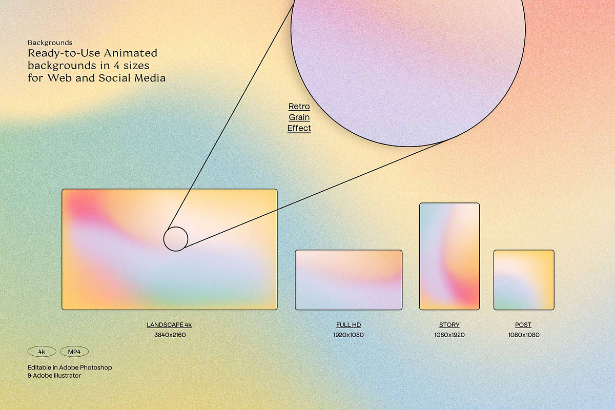 Irid - Loopable Animated Gradients, a Background Graphic by Nomad Visuals (Photo 2 of 17)
