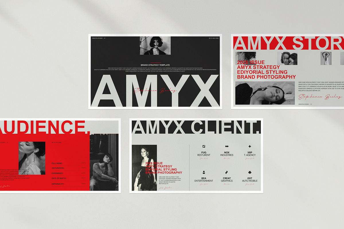 AMYX | Brand Strategy Template, a Presentation Template by Creatiya Type (Photo 3 of 11)