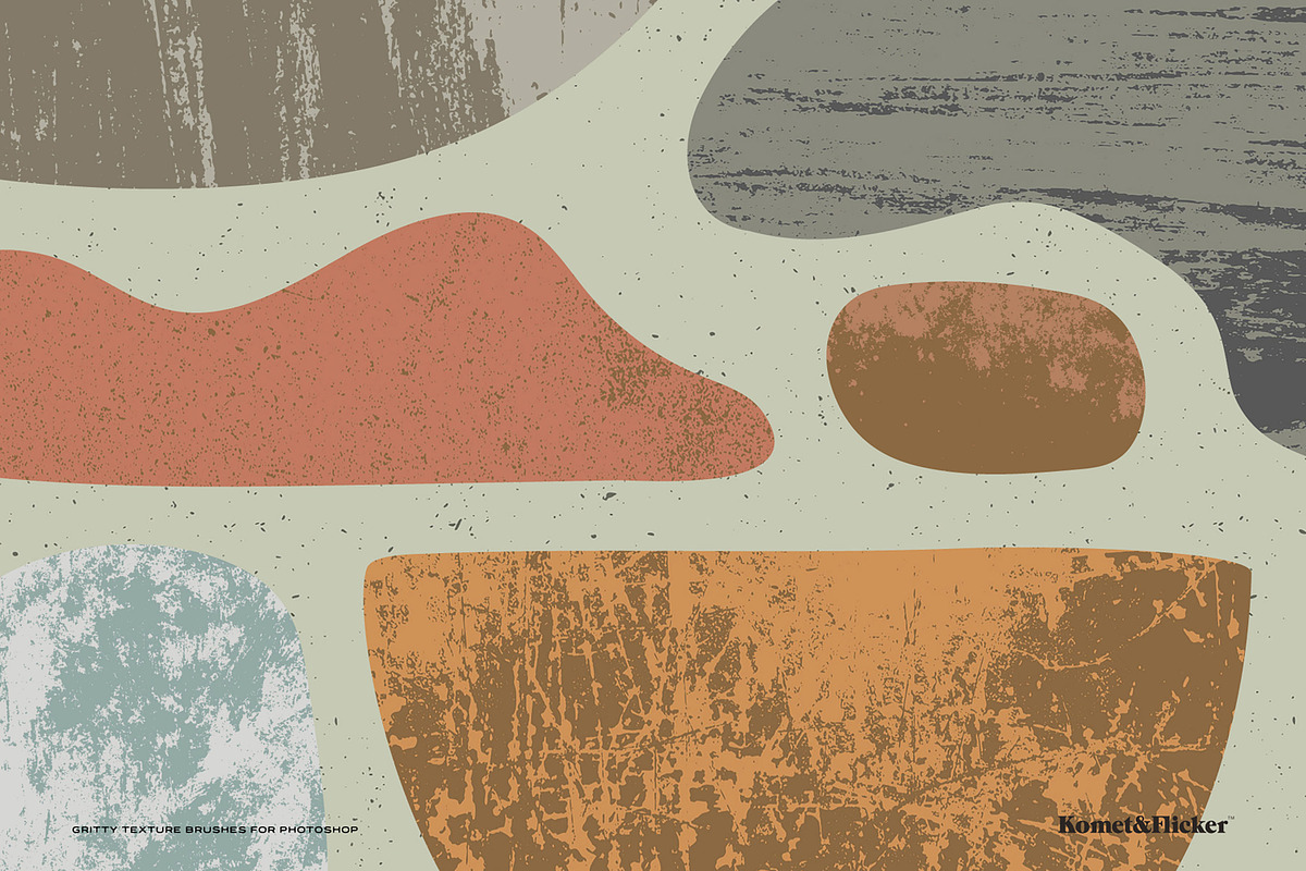 Gritty Texture Brushes for Photoshop, a Brush Add-On by Komet & Flicker (Photo 6 of 14)