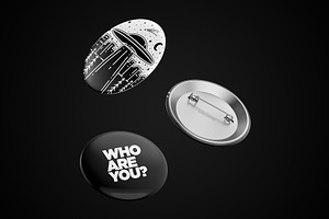 Button Pins PSD Mockups Set