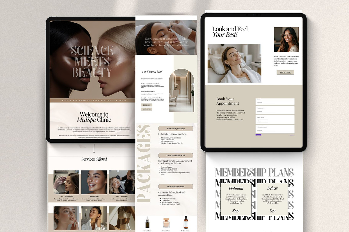 Luxury Website template for Medspa & Aesthetic clinics. preview 8