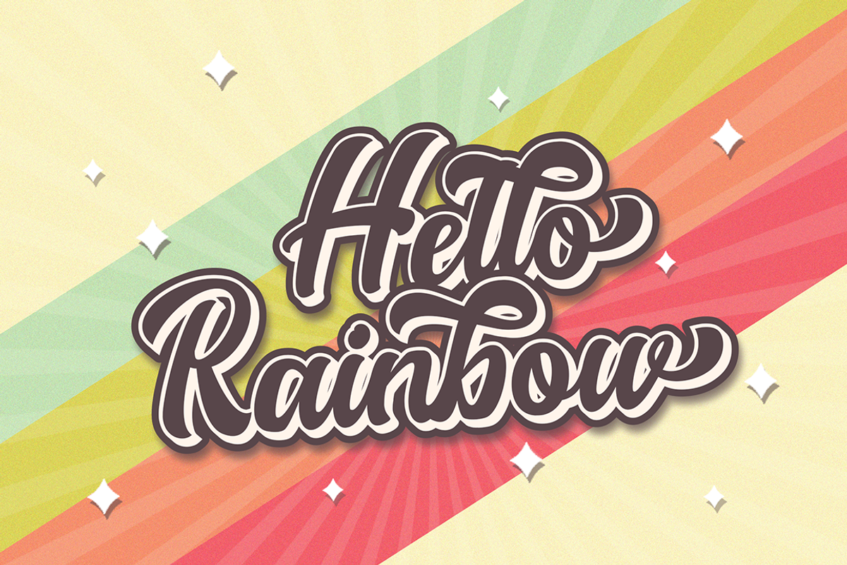 Degdegan Bold Script Retro, a Script Font by Haksen (Photo 4 of 11)