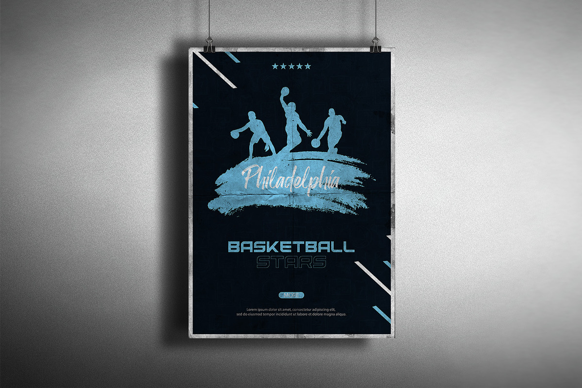Set of 6 Basketball Posters, a Flyer Template by Leo Edition (Photo 5 of 5)