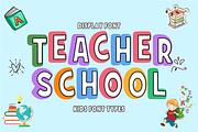 Fancy School - Playful Kids Font, a Sans Serif Font by KiddoGlyphs Studio (Thumbnail 3 of 5)