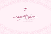 Coquettish Script, a Script Font by Beck McCormick (Thumbnail 1 of 10)