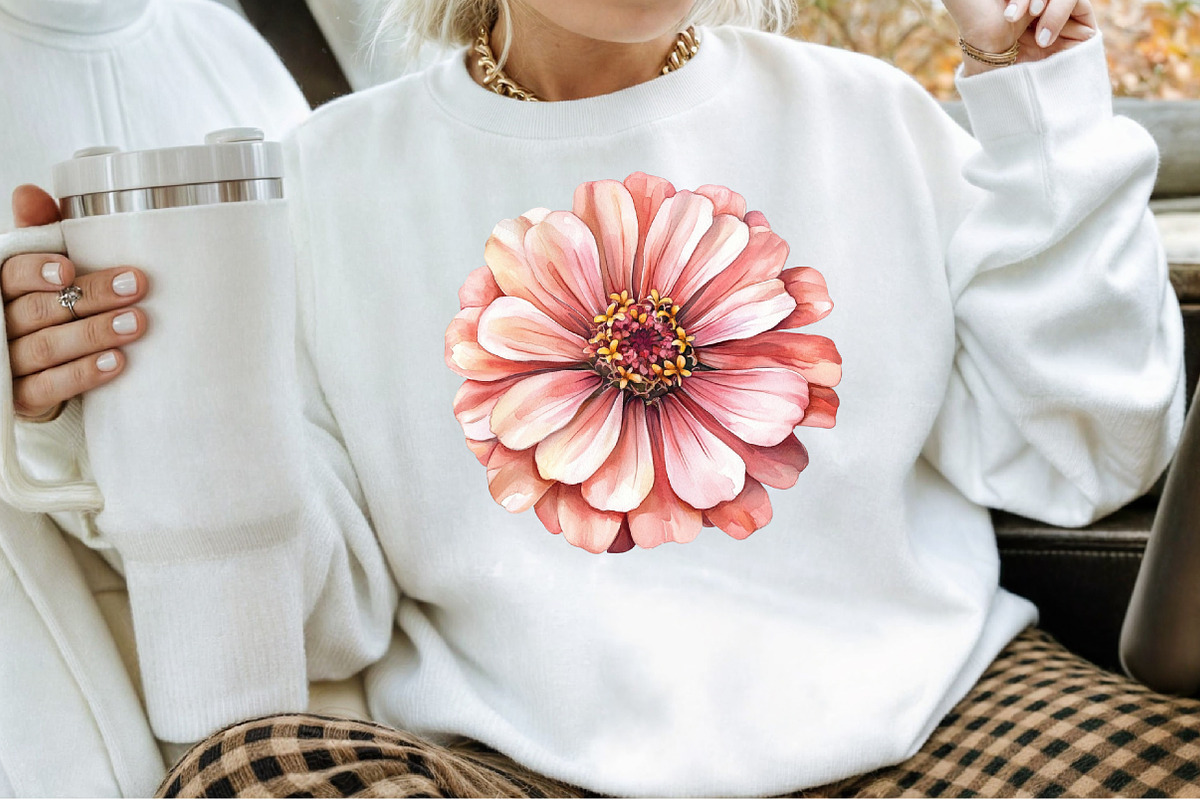 Watercolor Blush Florals Clipart Set, an Illustration by Sublimation Artist (Photo 4 of 6)