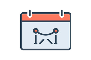 Events rope color icon, a Duotone Icon by Creative priyanka