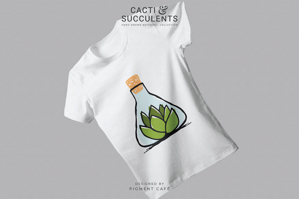 Cacti & Succulents Graphics Bundle, a Decorative Illustration by Pigment Café (Photo 7 of 7)
