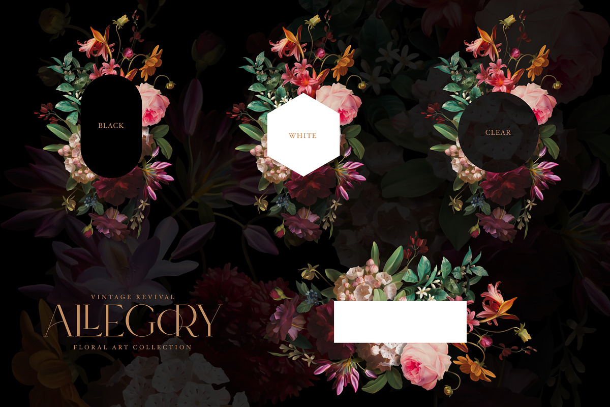Antique Floral Art Collection, a Decorative Illustration by Eclectic Anthology (Photo 15 of 17)