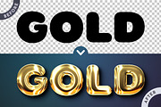 5 Metal Editable Text Effects, a Layer Style Add-On by rwgusev (Thumbnail 2 of 7)