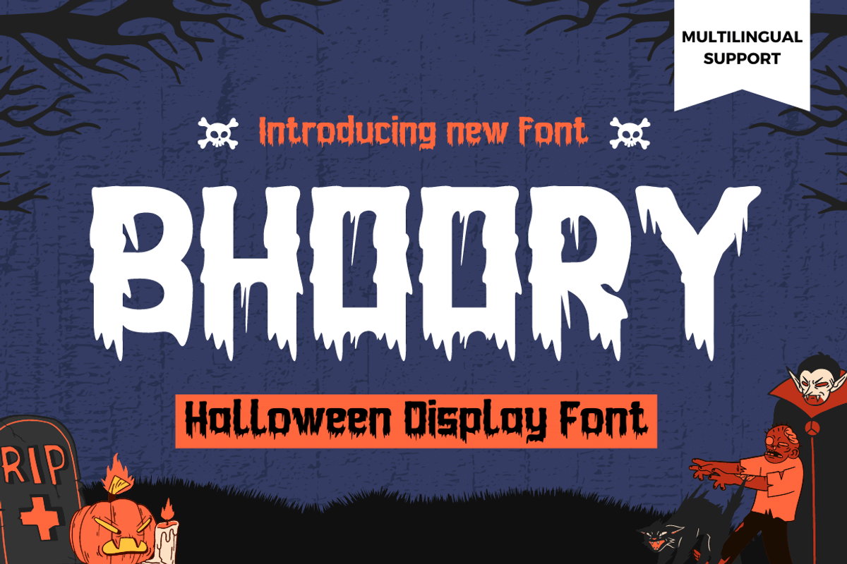 Bhoory, a Font by twinstd (Photo 1 of 12)