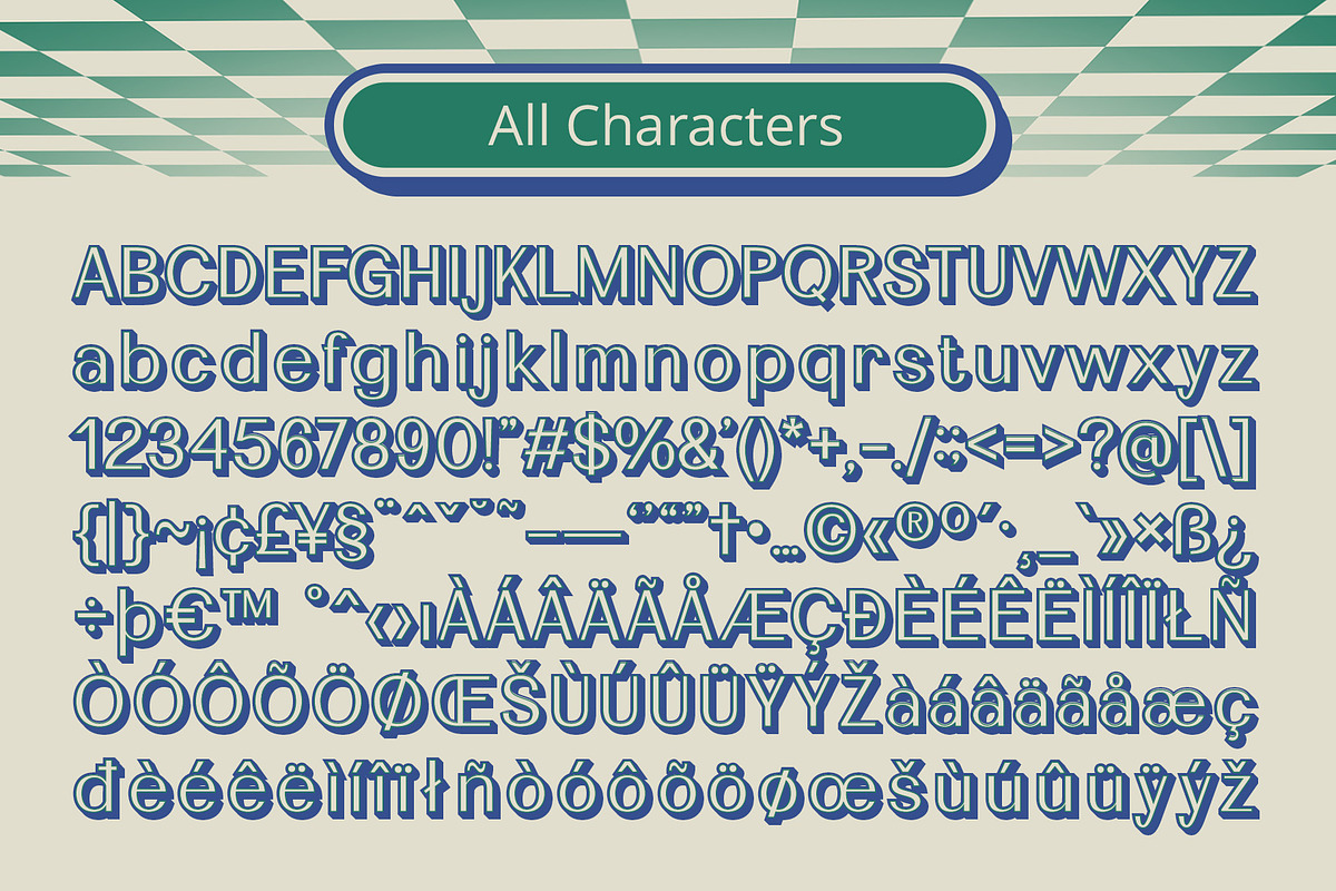 Diamend 3D, a Sans Serif Font by Craft Supply Co. (Photo 8 of 8)