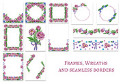 Peony and Hydrangea Clipart, a Decorative Illustration by Milla_Zelenyuk_art (Thumbnail 3 of 7)