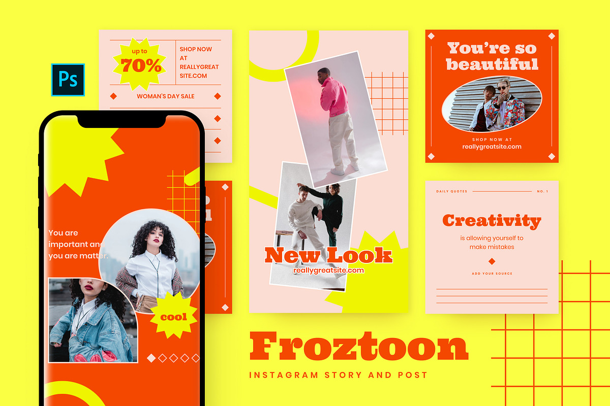 Froztoon - Instagram Stories & Post, a Social Media Template by MYDesign (Photo 1 of 5)