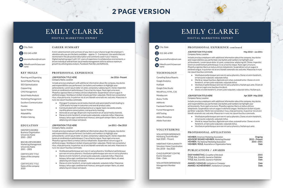 Modern Resume Template CV Word, a Resume Template by BestResumes.Co (Photo 2 of 7)