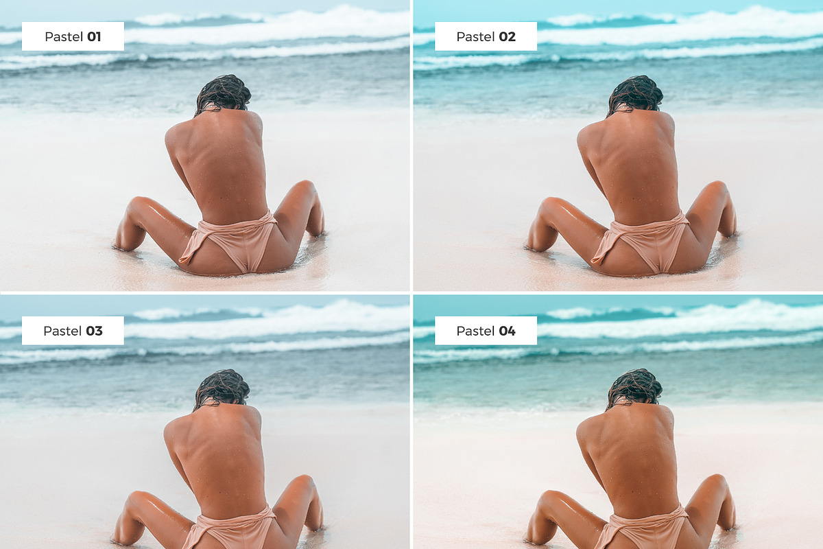 4 Lightroom Presets PASTEL, an Action Add-On by Graace Studio (Photo 4 of 8)