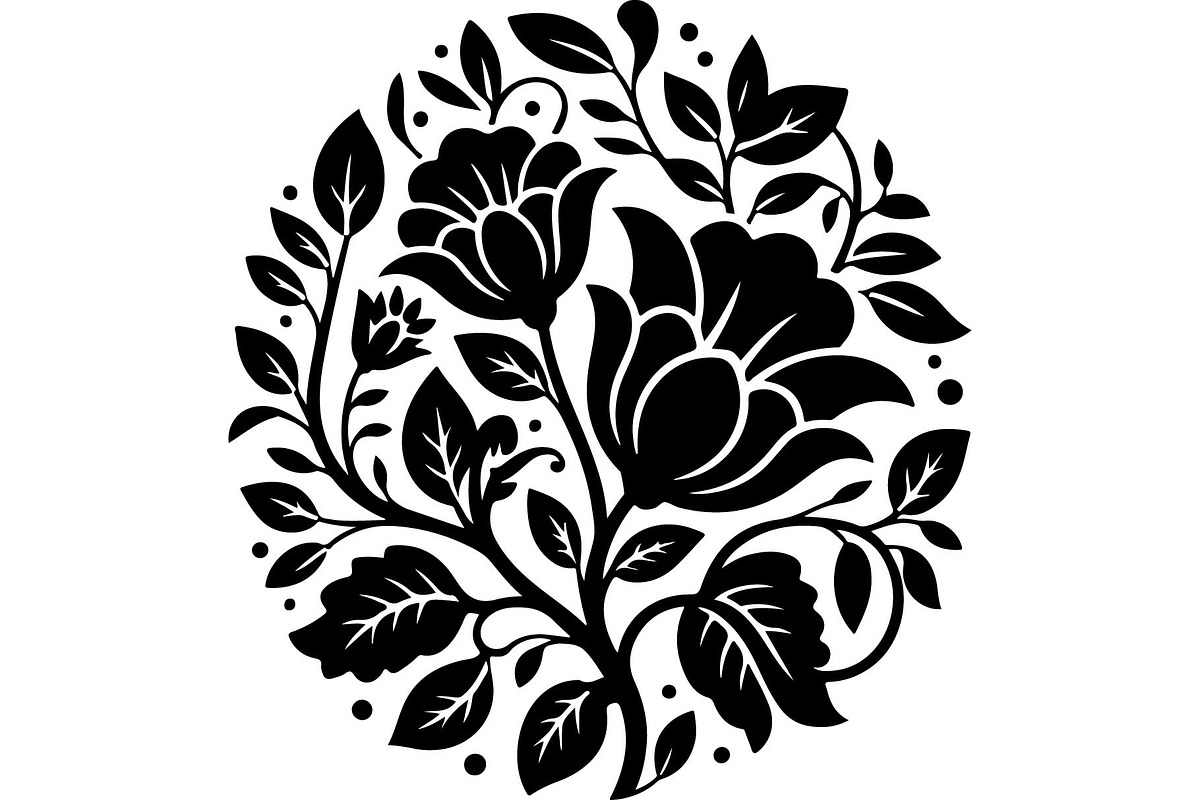 Elegant Floral Silhouette Set, an Object Graphic by Creativeshirt (Photo 7 of 13)