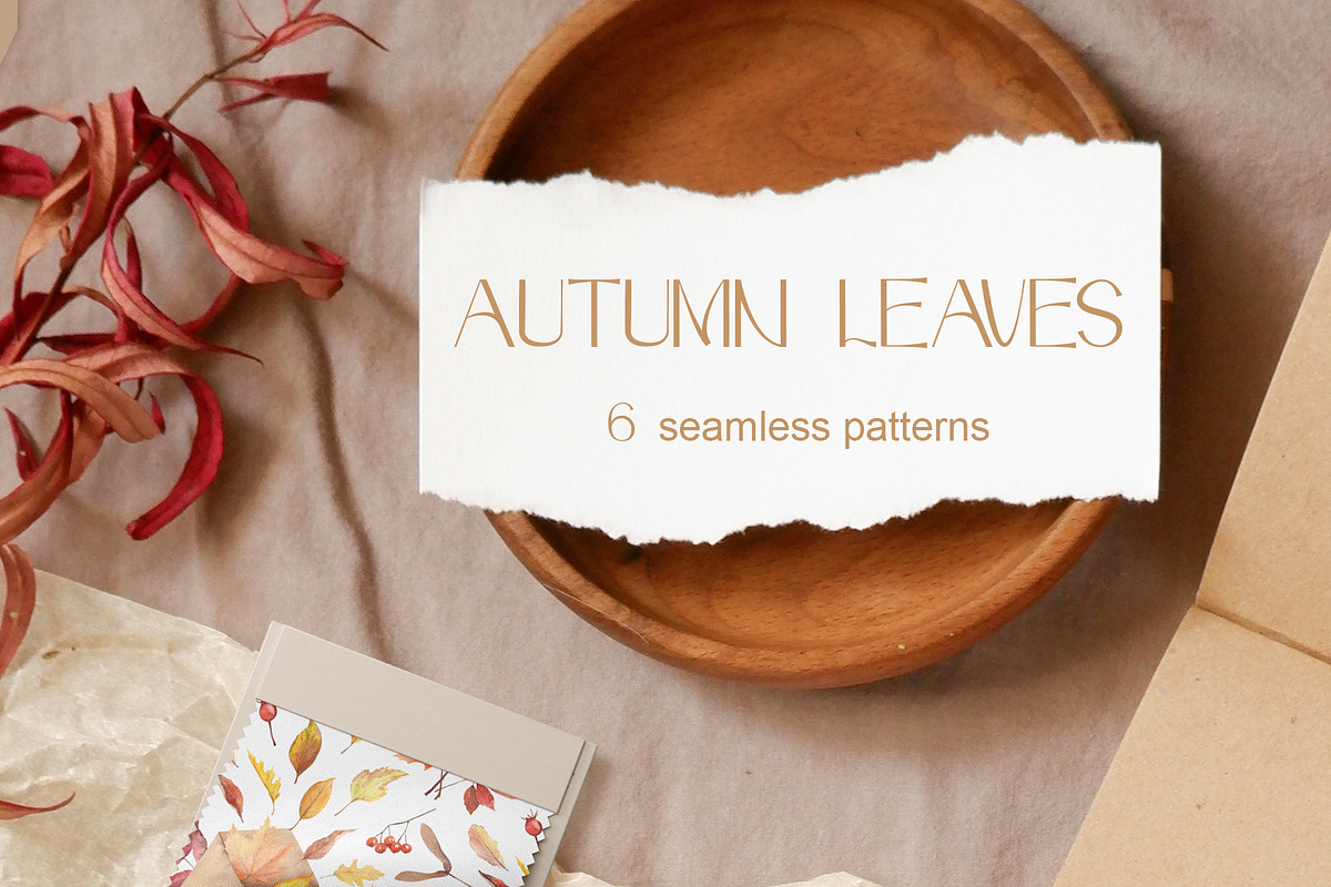 Autumn Leaves Set Illustrations, a Seasonal Illustration by NataliArkushArt (Photo 9 of 12)