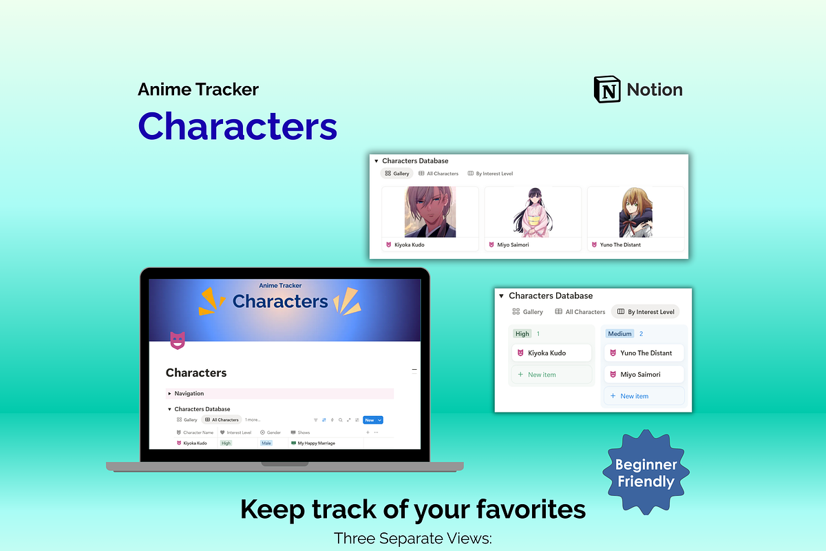 Anime Tracker - Notion preview 4