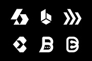 B Letter Logo Mark Bundle, a Branding & Logo Template by Motaleb Hossain (Thumbnail 1 of 2)