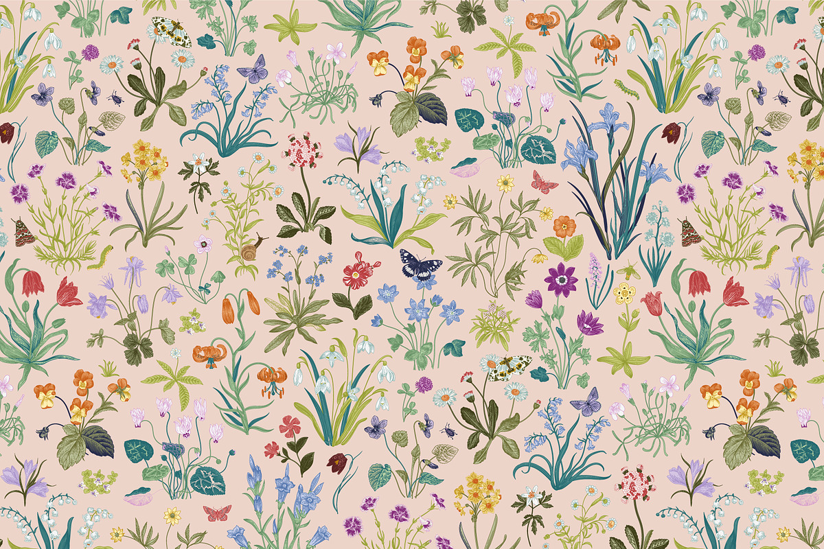 Mille-fleurs. Happy Easter, a Decorative Illustration by olga.korneeva (Photo 9 of 15)