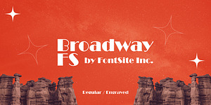 Broadway FS, a Sans Serif Font by FontSite Inc.