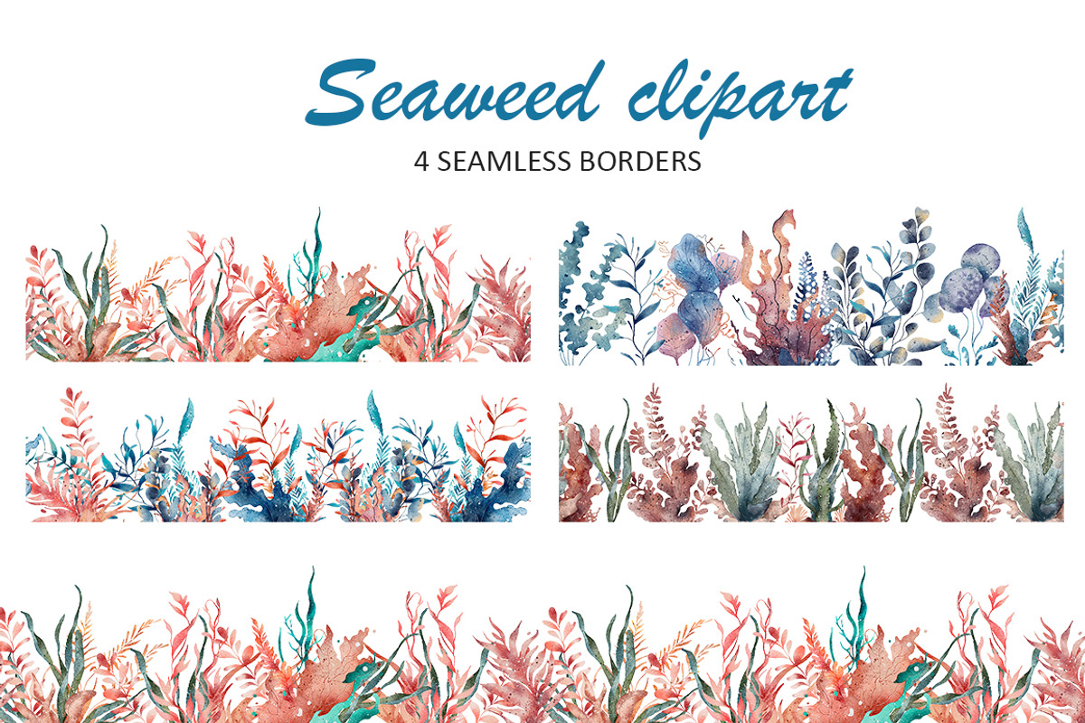 Water Plants Seaweed Clipart, an Object Illustration by Evgeniia (Photo 3 of 5)
