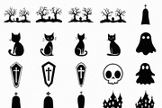 Halloween Silhouette PNG Set, an Object Illustration by DesignBTF (Thumbnail 2 of 5)