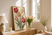 Vintage Tulip Botanical Flower Art, a Decorative Illustration by elfy creative (Thumbnail 2 of 5)