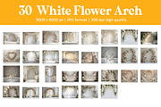 White Flower Arch Backdrops, a Background Graphic by DreamyOverlay (Thumbnail 5 of 5)