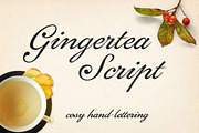 Gingertea Script Font, a Script Font by Betty Nane (Thumbnail 1 of 5)