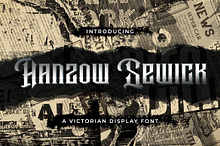 Hanzow Sewick - Victorian Font