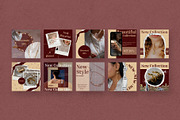 Aesthetic Instagram Templates Canva, a Social Media Template by Pixel Blend (Thumbnail 4 of 5)