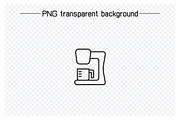 Expresso Machine Icons Set, an Outline Icon by Designfour (Thumbnail 3 of 7)