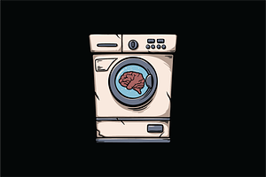 Brain Wash, an Object Illustration by nomlimo.com
