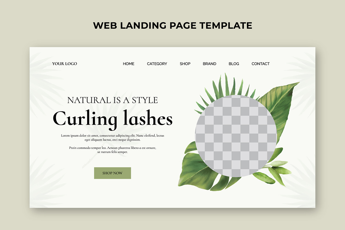 Cosmetic Products Landing Page, a Landing Page Template by sumonuix