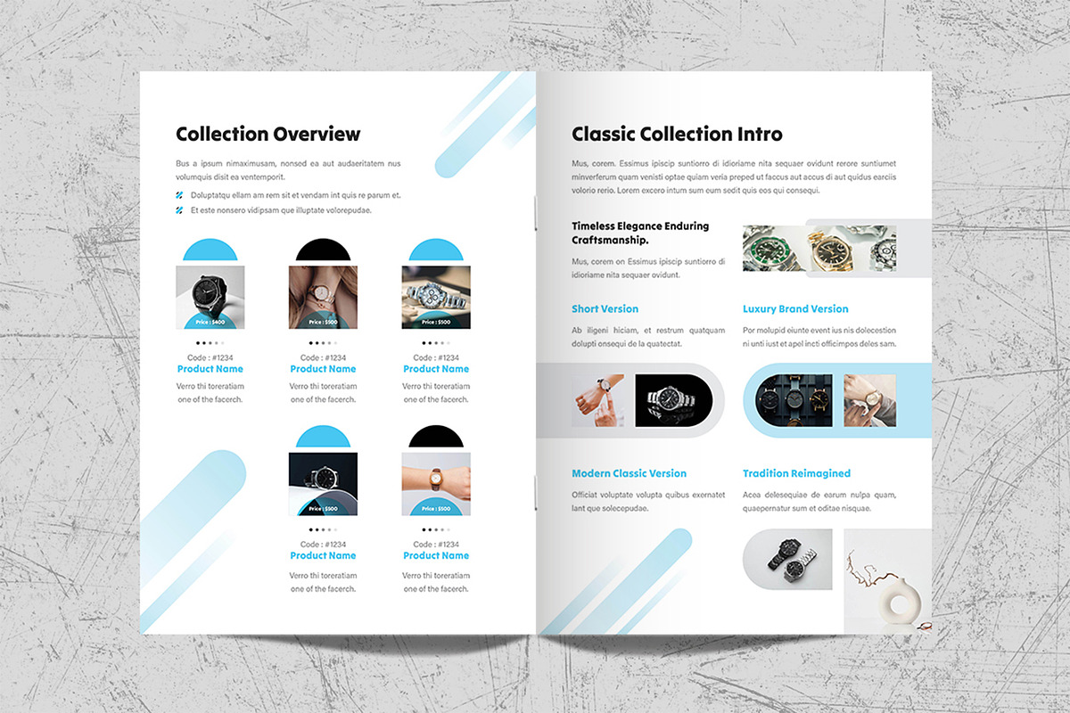 Watch Catalogue Template Design, a Brochure Template by White Graphic (Photo 4 of 11)